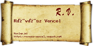 Révész Vencel névjegykártya